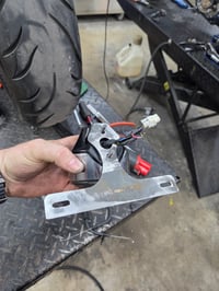 Image 1 of Yamaha Bolt Fender Eliminator Tag Bracket 