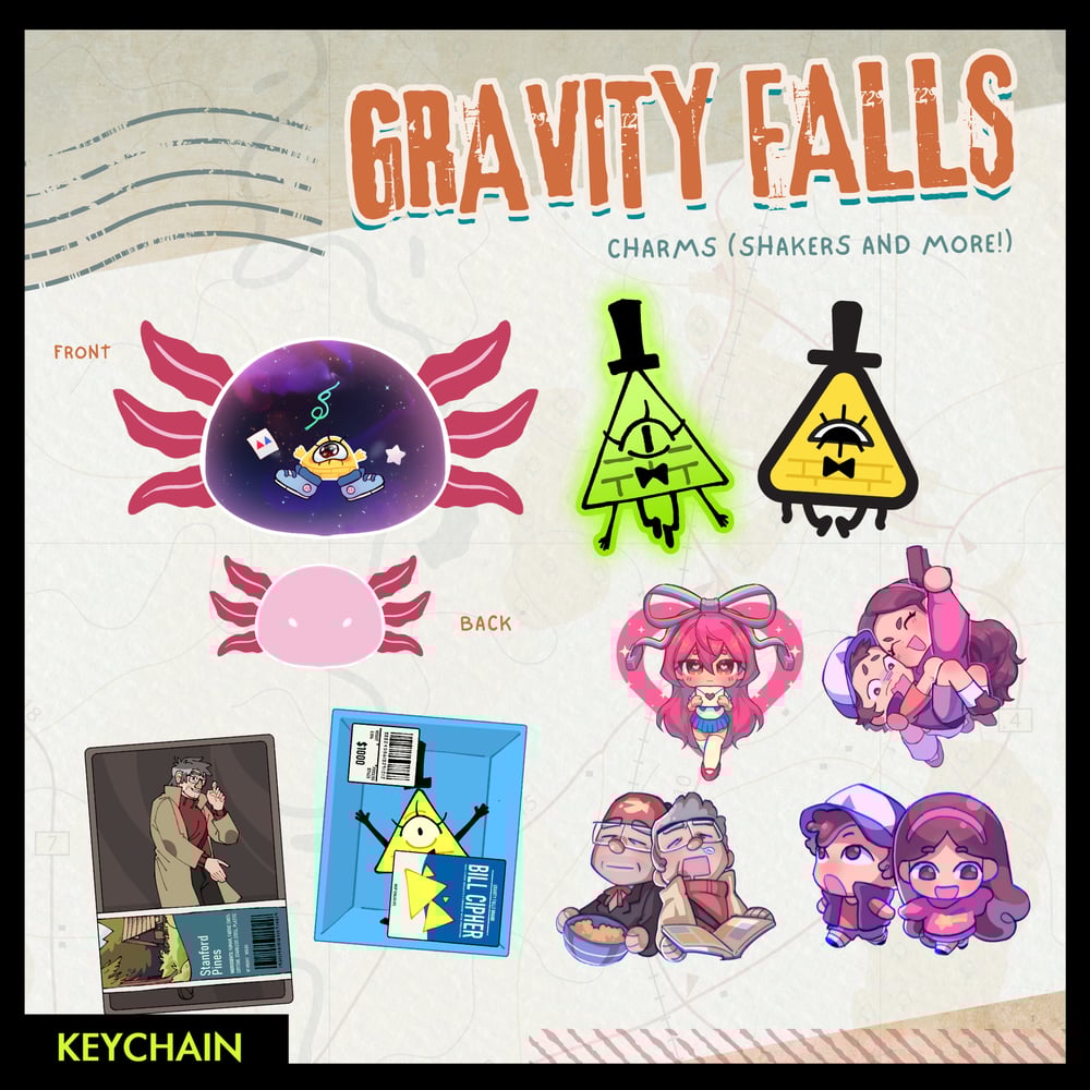 [ORXALUCHEPH] Gravity Falls Keychains