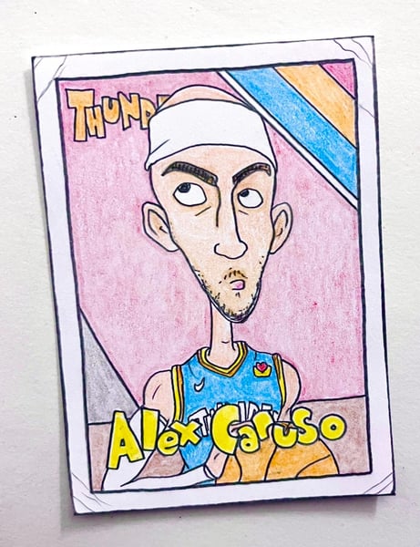 Image of Original pencil artwork—Alex Caruso