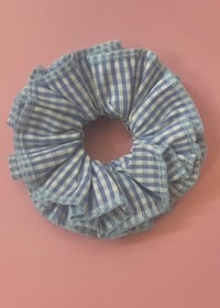 Image 2 of Salty Blue Ruffle Scrunchie