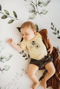 Image 2 of Honey Bee Baby Top Neutral Butter Yellow Boys Girls Toddler Shirt
