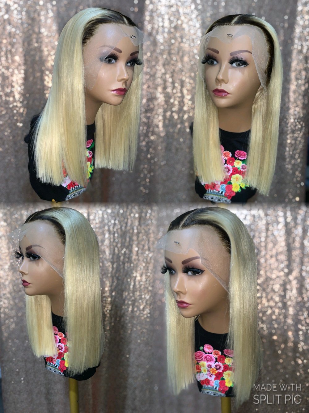 Image of 14 Inch HD 613 Straight Lace Frontal Wig 