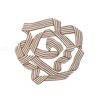 Image 1 of Ribbon No.314 Print, Walnut & White