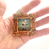 Image 2 of Sailor Cat (Miniature Painting)