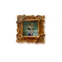 Image 1 of Sailor Cat (Miniature Painting)