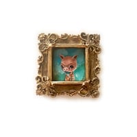 Image 1 of Piggy in Plaid (Miniature Painting)