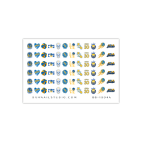 Image 4 of GOLDEN STATE WARRIORS BASKETBALL FAN TEAM NAIL DECALS