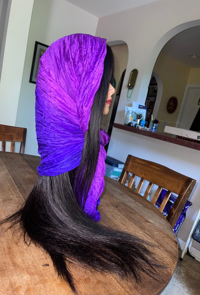Image of Vintage Two-Toned Purple/Indigo Boho Scarf