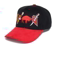 Image 2 of BLACK/RED SNAPBACK