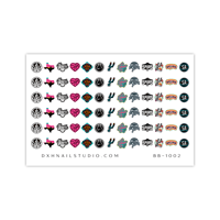 Image 2 of SAN ANTONIO SPURS BASKETBALL FAN TEAM NAIL DECALS 