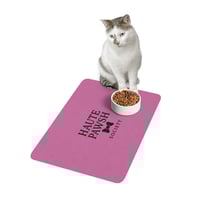 Image 3 of The Pink Pawsh Dining Mat – Stylish Pet Food Mat, Spill-Proof Pet Placemat for Dogs & Cats