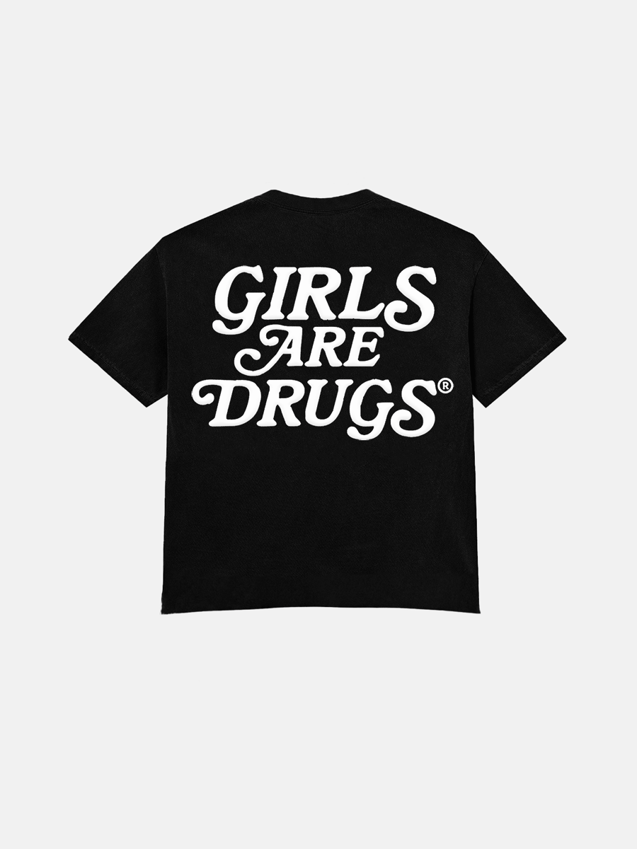 Image of GIRLS ARE DRUGS® TEE - BLACK / WHITE