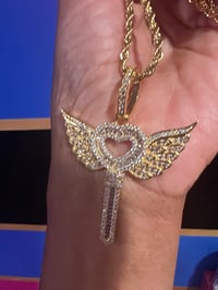 Heart Angel Bling Pendant 