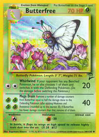 Butterfree - Base Set 2 - Lightly Played