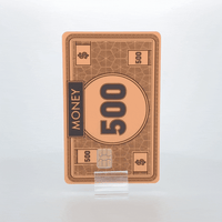 Image 2 of Monopoly Money 500 Bill Credit Card Skin