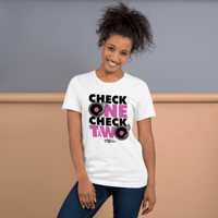 Image 2 of Check 1-2 Turntables Unisex T-shirt - White