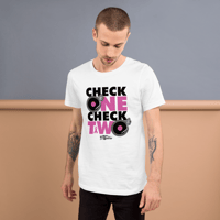 Image 3 of Check 1-2 Turntables Unisex T-shirt - White