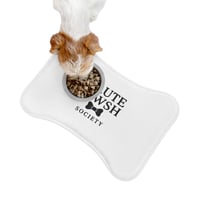 Image 2 of The Haute Bone Matt - Chic Pet Feeding Mats for Stylish Animals, Custom Dog Bowl Mats, Dog Feeding 