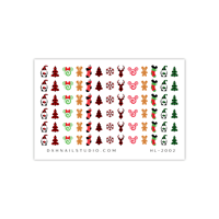 Image 2 of HOLIDAY MICKEY & MINNIE NAIL DECALS HL-2002
