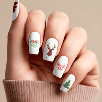 Image 1 of HOLIDAY MICKEY & MINNIE NAIL DECALS HL-2002