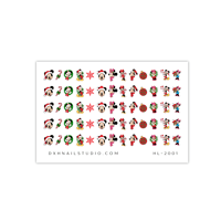 Image 2 of MICKEY & MINNIE HOLIDAY NAIL DECALS HL-2001