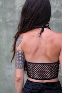 Image 5 of MISS QUINN CROPTOP - BLACK AND RED LEOPARD VERSION