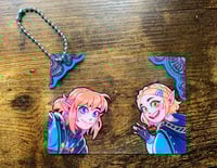 Image 1 of ZELDA - TOTK Transparent Selfie Card Charm (Lanyard not included)