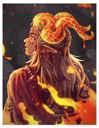 Image 1 of ZELDA - Ember Armor Link Postcard Print 