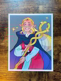 Image 2 of ZELDA - Princess Zelda Postcard Print (4.25in x 5.5in)