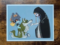 Image 2 of ZELDA - Wolfwalkers Twilight Princess Postcard Print 