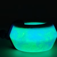 Image 6 of Ring worry stone- blue/green swirls 