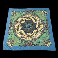 Hermès Cashmere Silk Scarf Shawl "Luna Park” by Joachim Metz 140cm