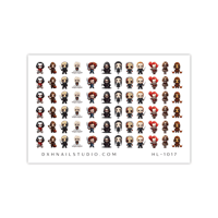 Image 2 of BABY CHIBIS SLASHER CREW NAIL DECALS 