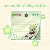 Nekowebian Sticky Note Pre-Order