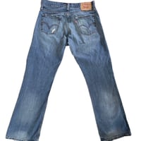 Image 3 of Mens Levi's 527 Boot cut Jeans, straight fit low rise dark wash VNTG ''06''  SZ 30/30 