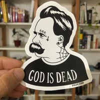 Image 2 of Nietzsche God Is Dead sticker