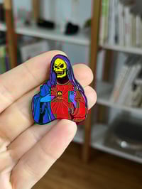 Image 3 of Holy Skeleton Enamel Pin