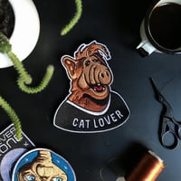 Image 2 of Cat Lover embroidered patch