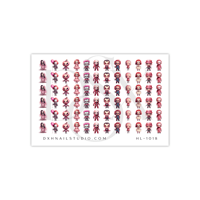 Image 2 of PINK BABY CHIBIS SLASHER CREW NAIL DECALS 