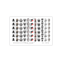 Image 2 of JASON VOORHEES HALLOWEEN NAIL DECALS