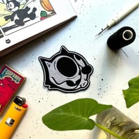 Image 1 of cat bones embroidered patch