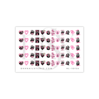 Image 4 of GHOSTFACE VALENTINE NAIL DECALS 