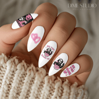 Image 1 of GHOSTFACE VALENTINE NAIL DECALS 