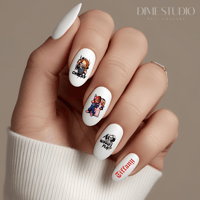 Image 3 of THE BRIDE & CHUCKY NAIL DECALS