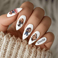Image 1 of THE BRIDE & CHUCKY NAIL DECALS