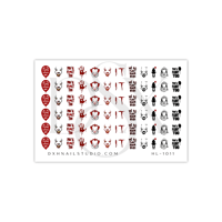 Image 2 of PENNY WISE NAIL DECALS