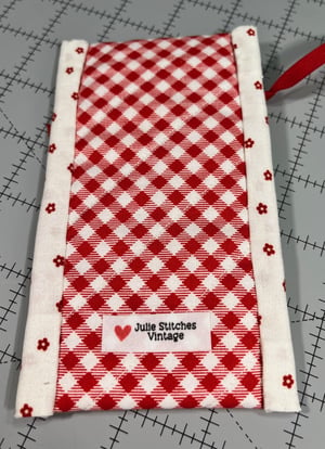 Image of Vintage Cherries Zippered Bag A