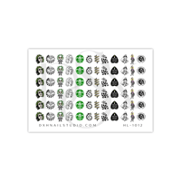 Image 2 of BEETLE JUICE HALLOWEEN NAIL DECALS