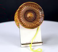 Image 1 of "Spiked" Pistachio Wood Yo-Yo, #2025-118