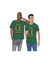 Image 2 of  "I am black I am free" Clothing with meaning by Myz T's S - 5XL